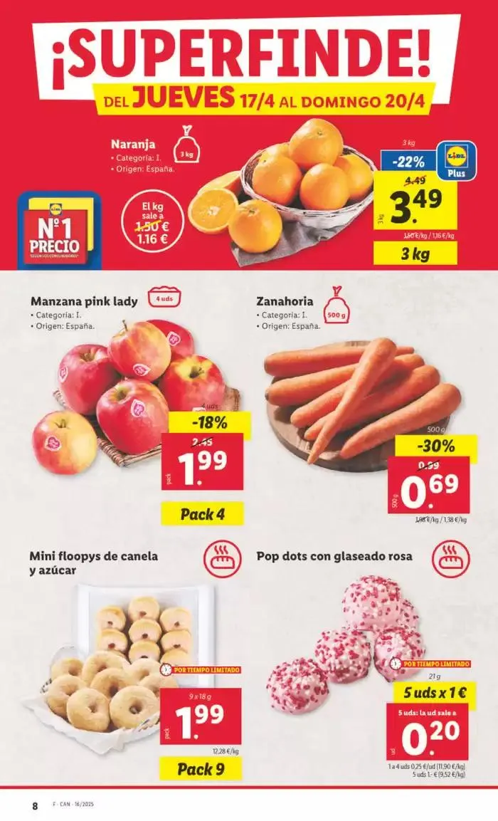 Catálogo de № 1 PRECIO - Ofertas válidas del 14/04 al 20/04 14 de abril al 20 de abril 2025 - Página 16
