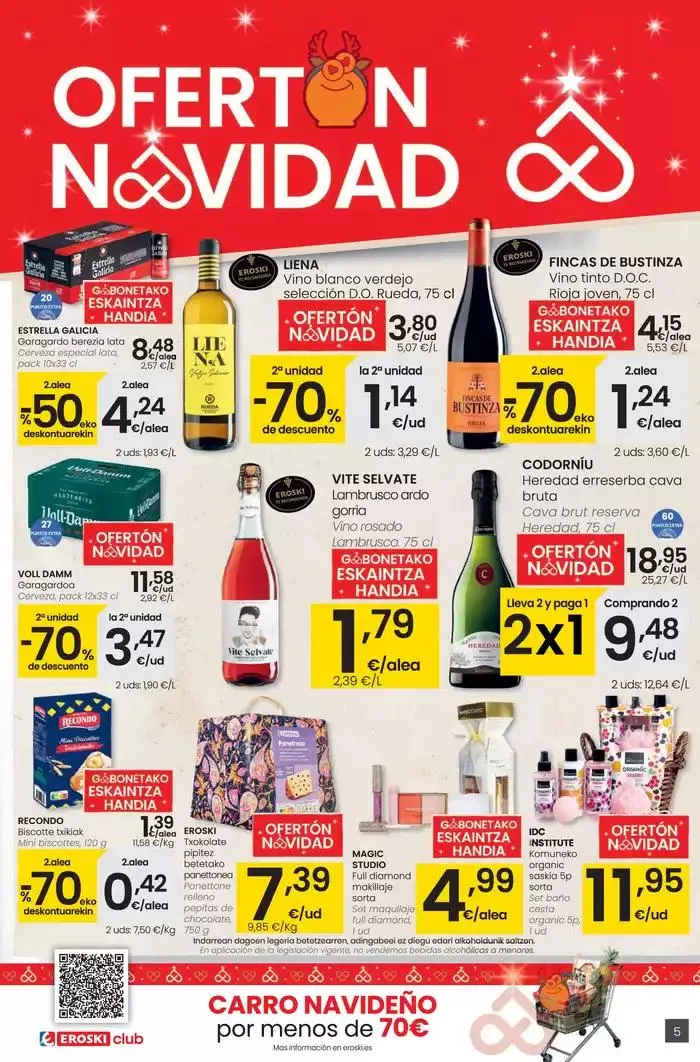 Catálogo de Gabonetako eskaintza handi SUPERMERKATUAK EROSKI CENTER 28 de noviembre al 17 de diciembre 2024 - Página 5