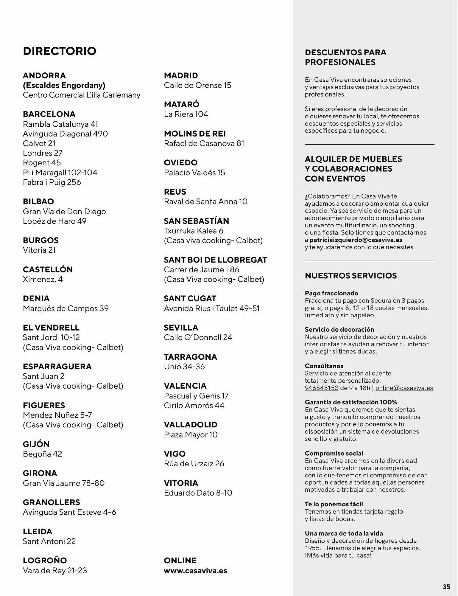 Catálogo de Folleto Casa Viva 25 de julio al 21 de septiembre 2023 - Página 35