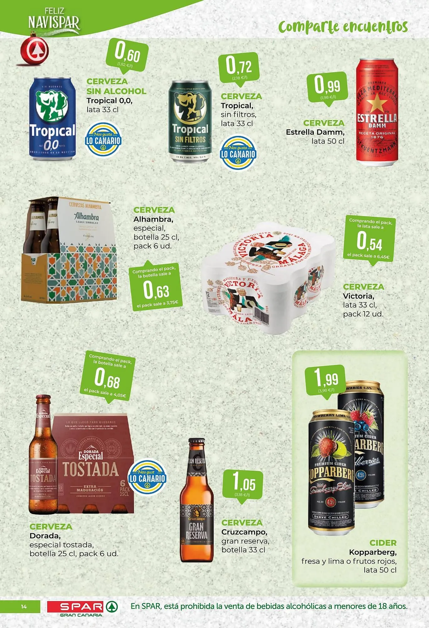 Catálogo de Folleto SPAR Gran Canaria 30 de diciembre al 5 de enero 2026 - Página 14