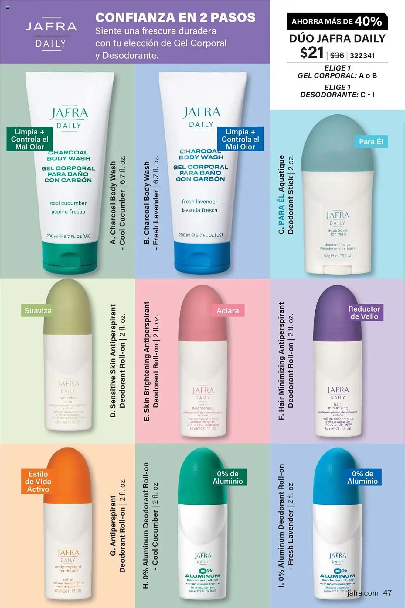 Catálogo de Folleto JAFRA 1 de agosto al 31 de agosto 2025 - Página 47