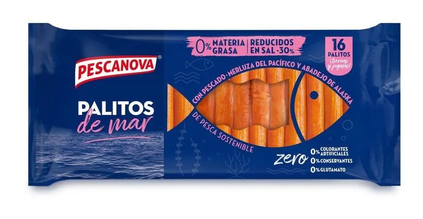 Palitos de mar reducidos en sal Pescanova 305g