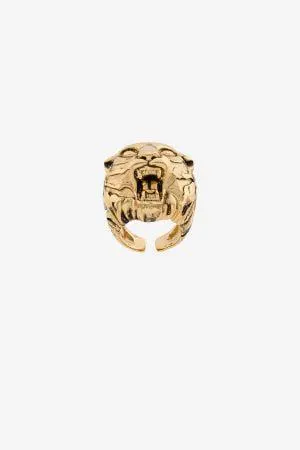 Anillo cabeza de tigre