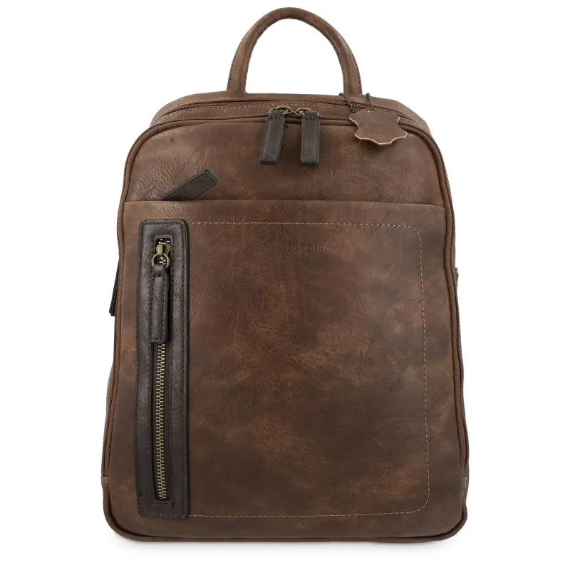 Mochila hombre en color cuero- Verota