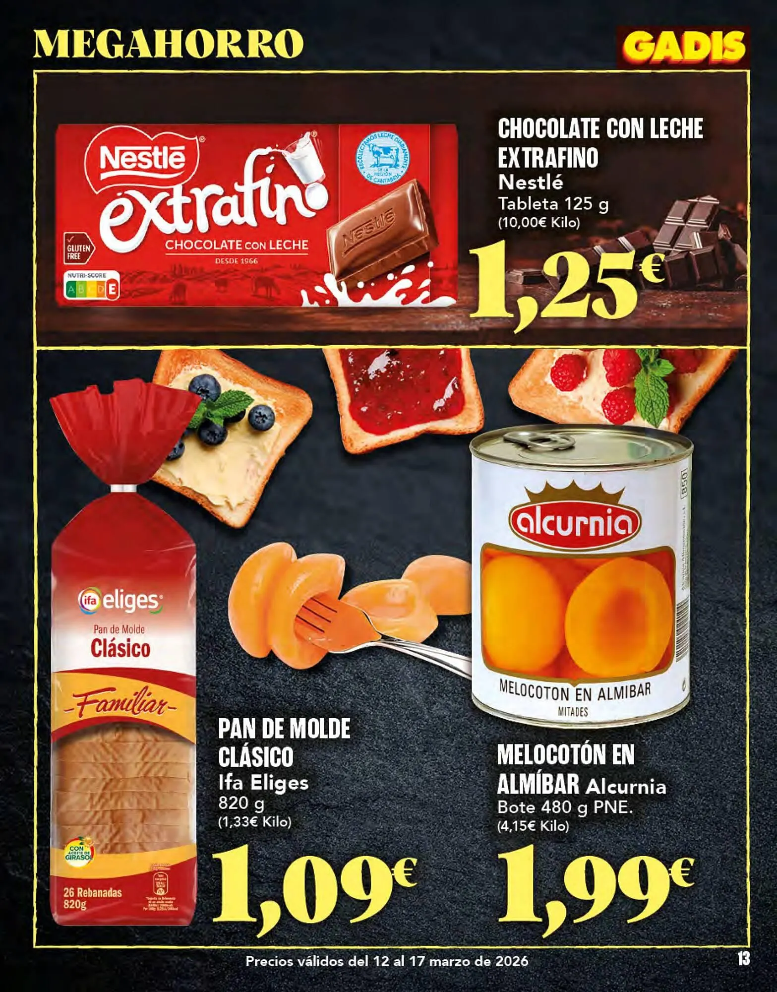 Catálogo de Folleto Gadis 12 de marzo al 17 de marzo 2026 - Página 13
