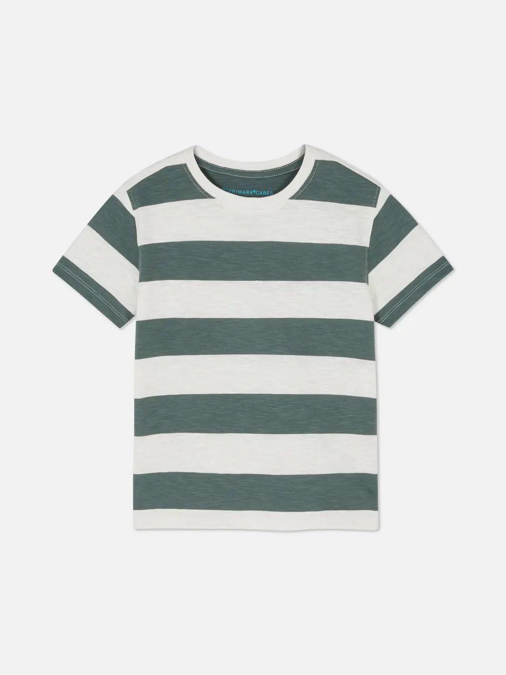 Camiseta flameada a rayas