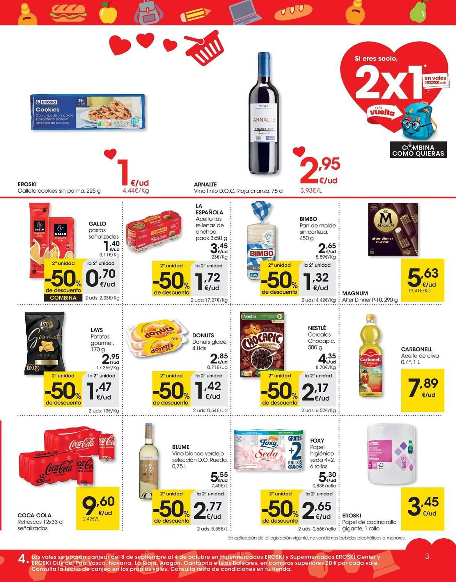 Catálogo de Folleto Eroski 7 de septiembre al 19 de septiembre 2023 - Página 3