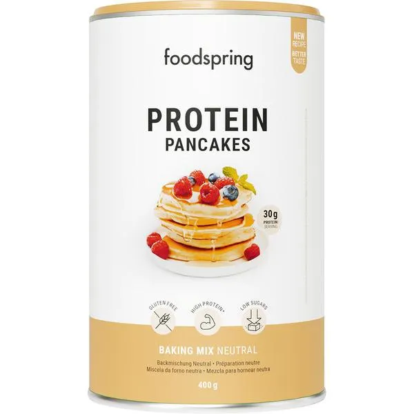 Comprar tortitas proteicas sabor natural sin gluten lata 400 g FOODSPRING
