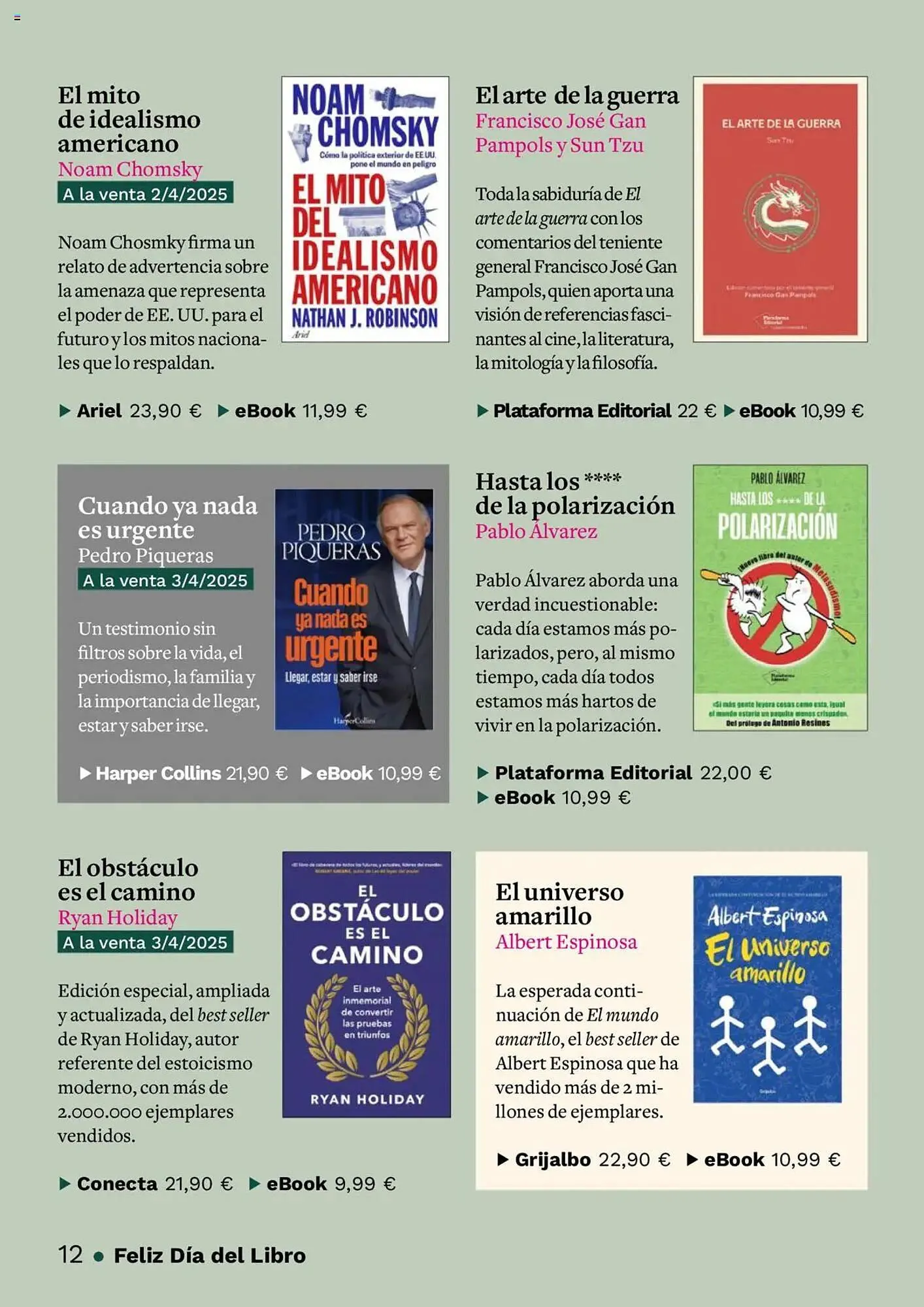 Catálogo de Folleto Casa del Libro 7 de abril al 22 de abril 2025 - Página 12