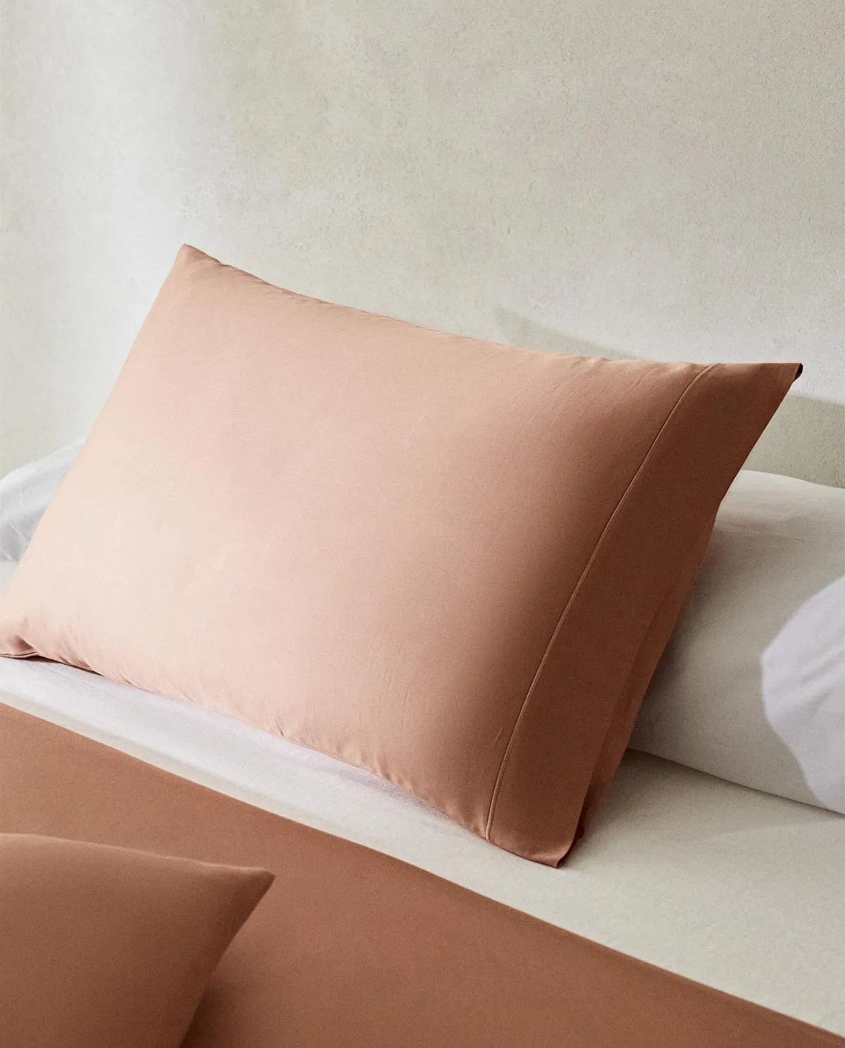 (300 HILOS) FUNDA DE ALMOHADA ALGODÓN SATÉN