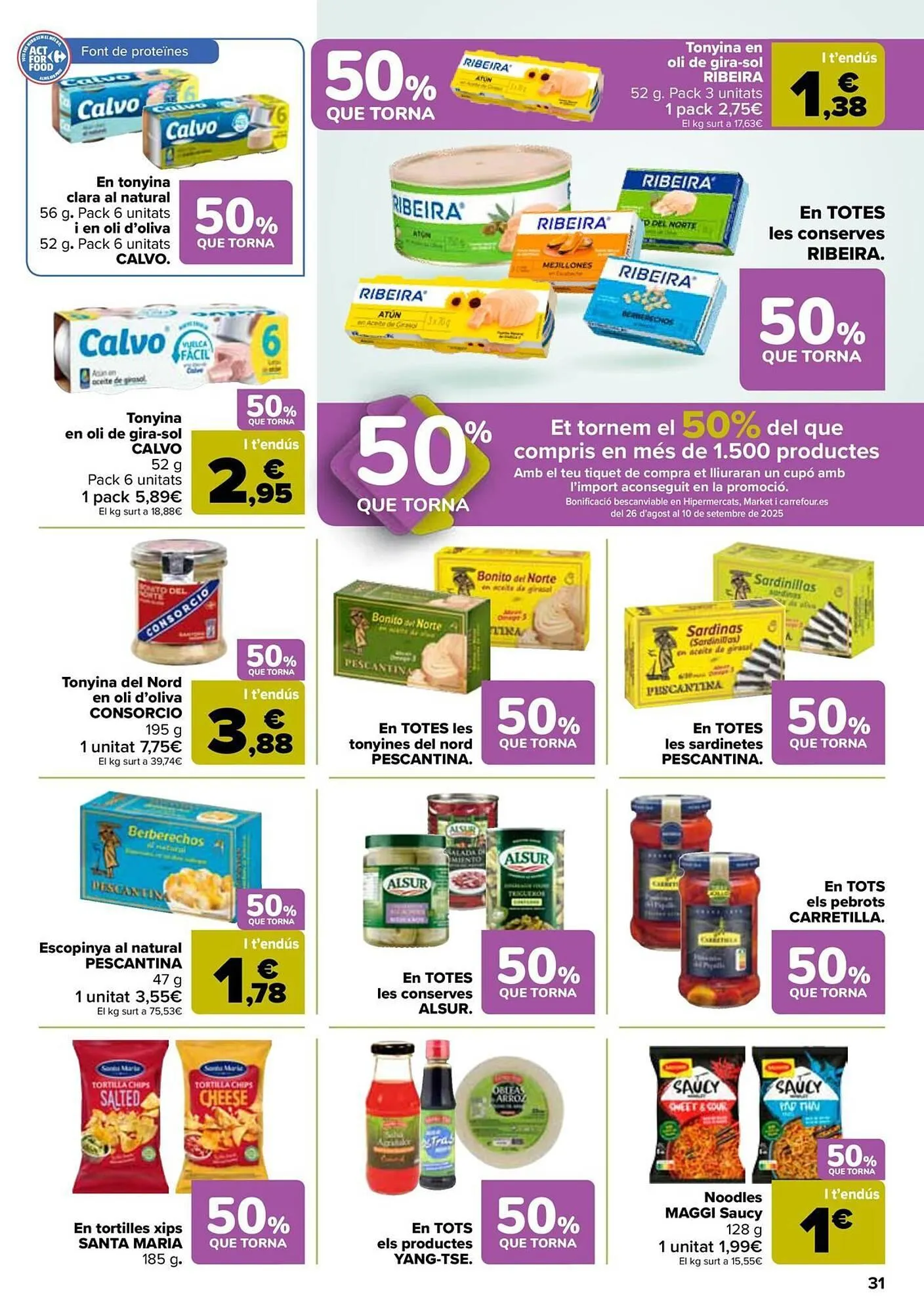 Catálogo de Folleto Carrefour 8 de agosto al 25 de agosto 2025 - Página 31