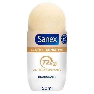 Desodorante Roll-On Sanex Dermo+ Sensitive 72-Horas Antitranspirante 50 ml