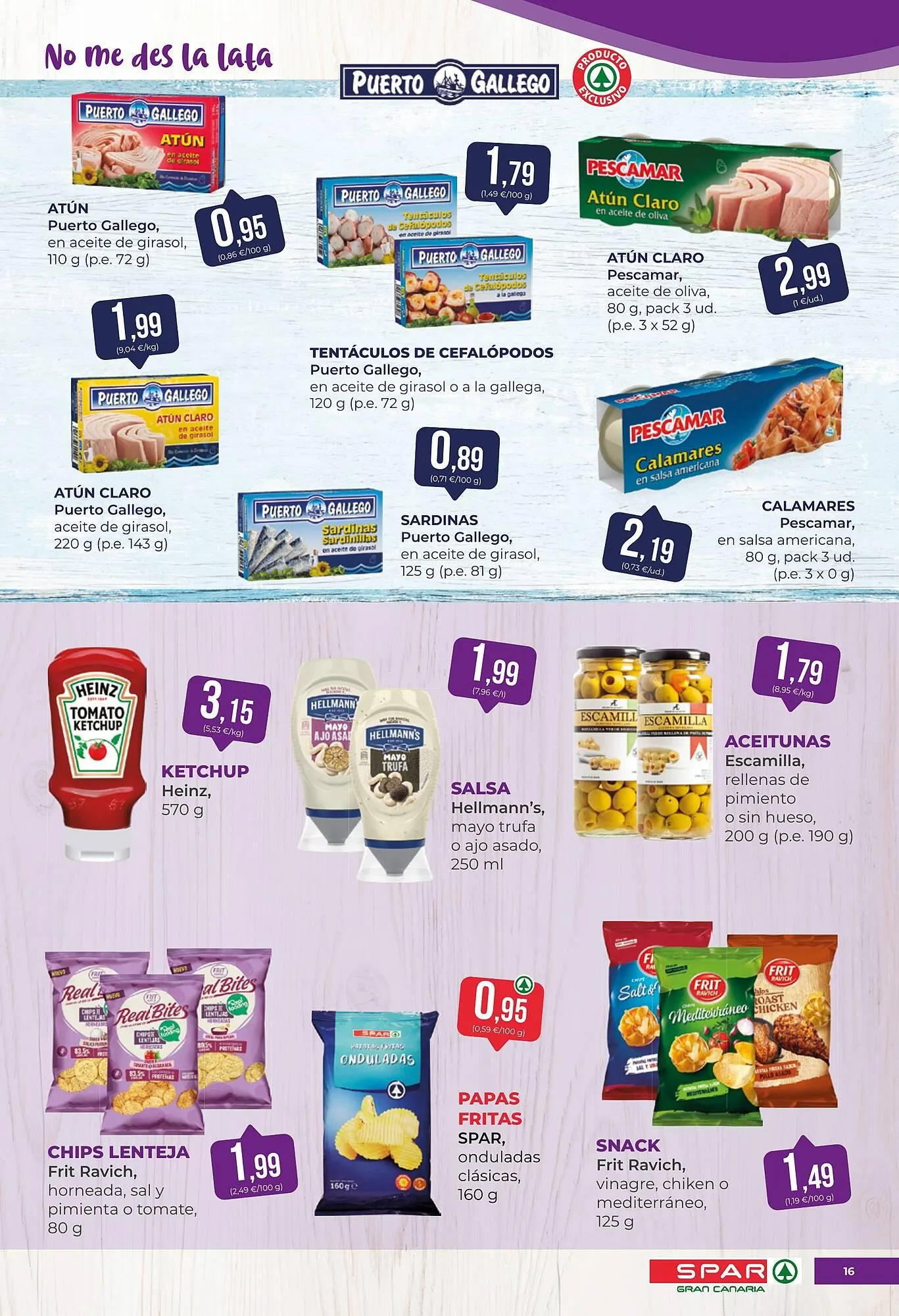 Catálogo de Folleto SPAR Gran Canaria 20 de marzo al 30 de marzo 2026 - Página 16