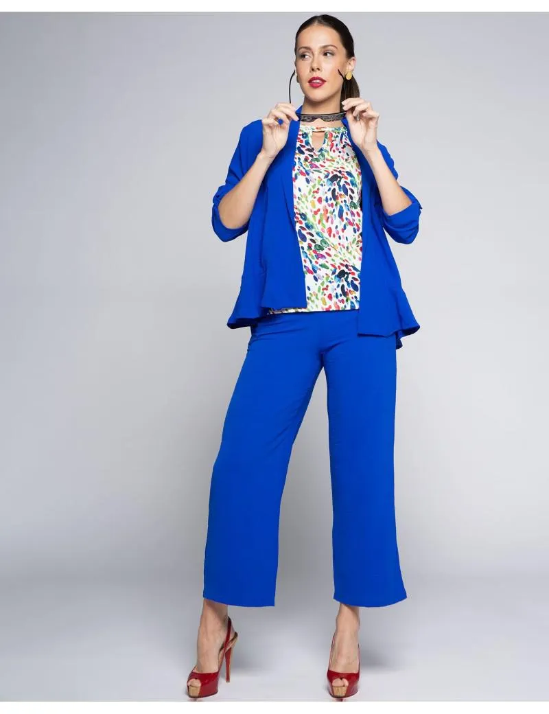 Fluido Crep Liso Bolsillos