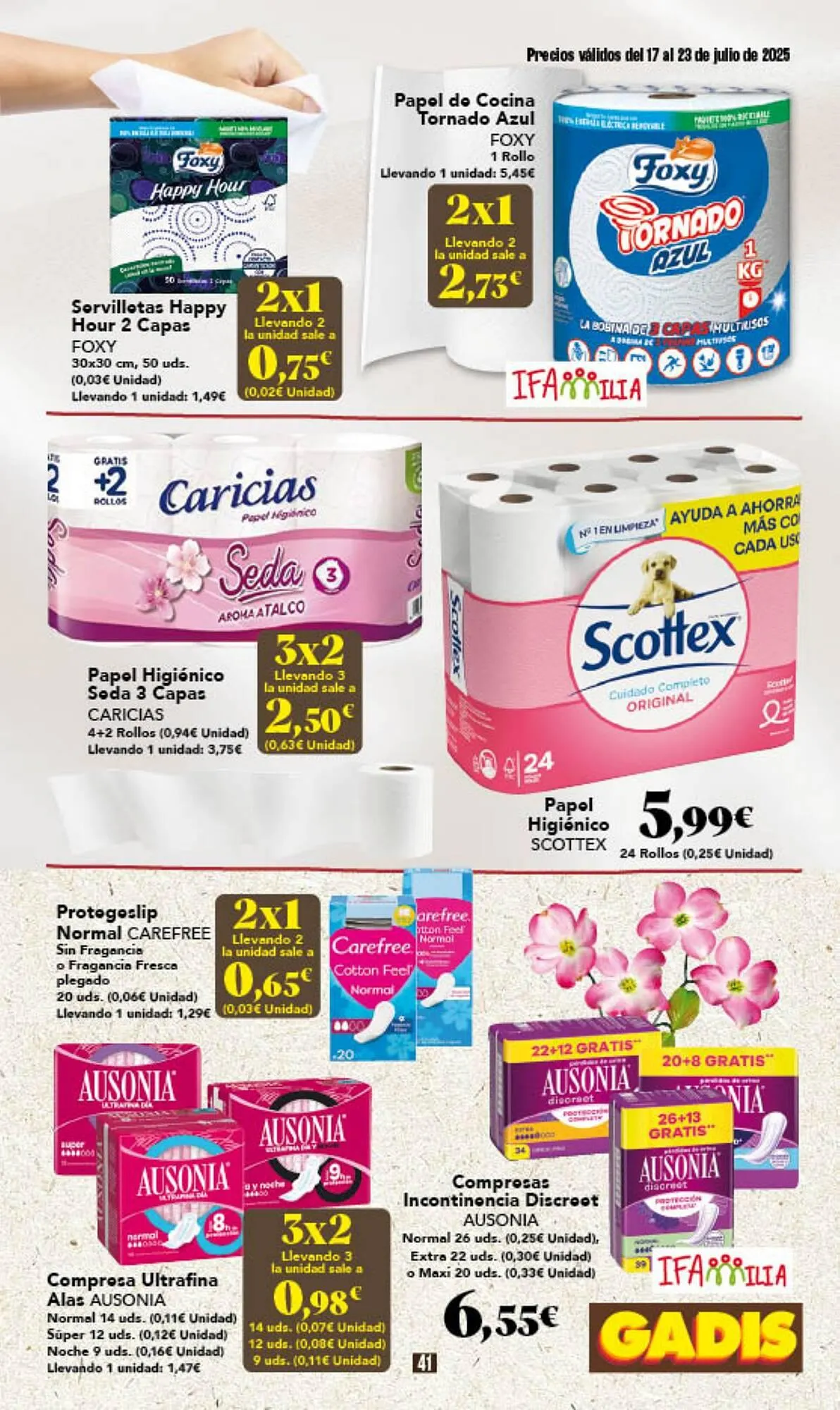 Catálogo de Folleto Gadis 17 de julio al 23 de julio 2025 - Página 41
