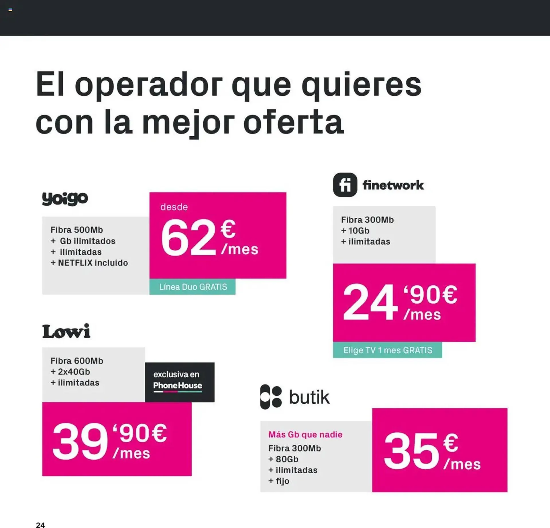 Catálogo de Folleto Phone House 1 de enero al 31 de enero 2025 - Página 24
