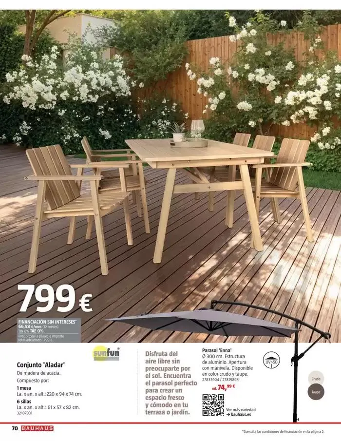 Catálogo de Bauhaus Verano 1 de junio al 31 de agosto 2025 - Página 70