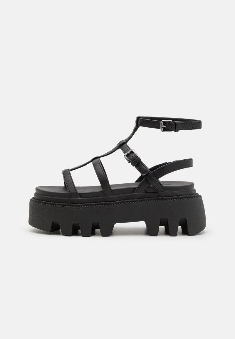 Sandalias con plataforma - black