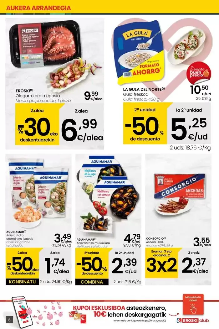 Catálogo de 2000 produktu baino gehiago, BETI PREZIO ONEAN EROSKI CENTER 16 de enero al 28 de enero 2025 - Página 6