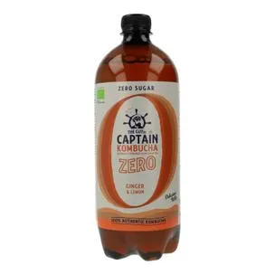 Captain Kombucha Zero Jengibre y Limón Bio 1 Litro