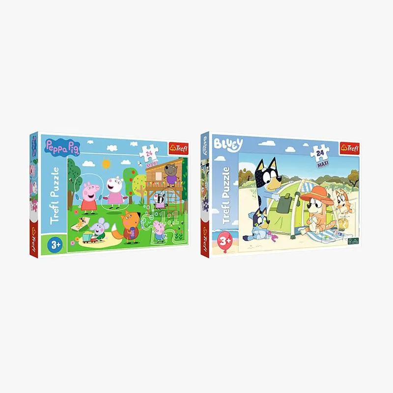 TREFL - PUZZLE MAXI 24 PEPPA PIG Y BLUEY