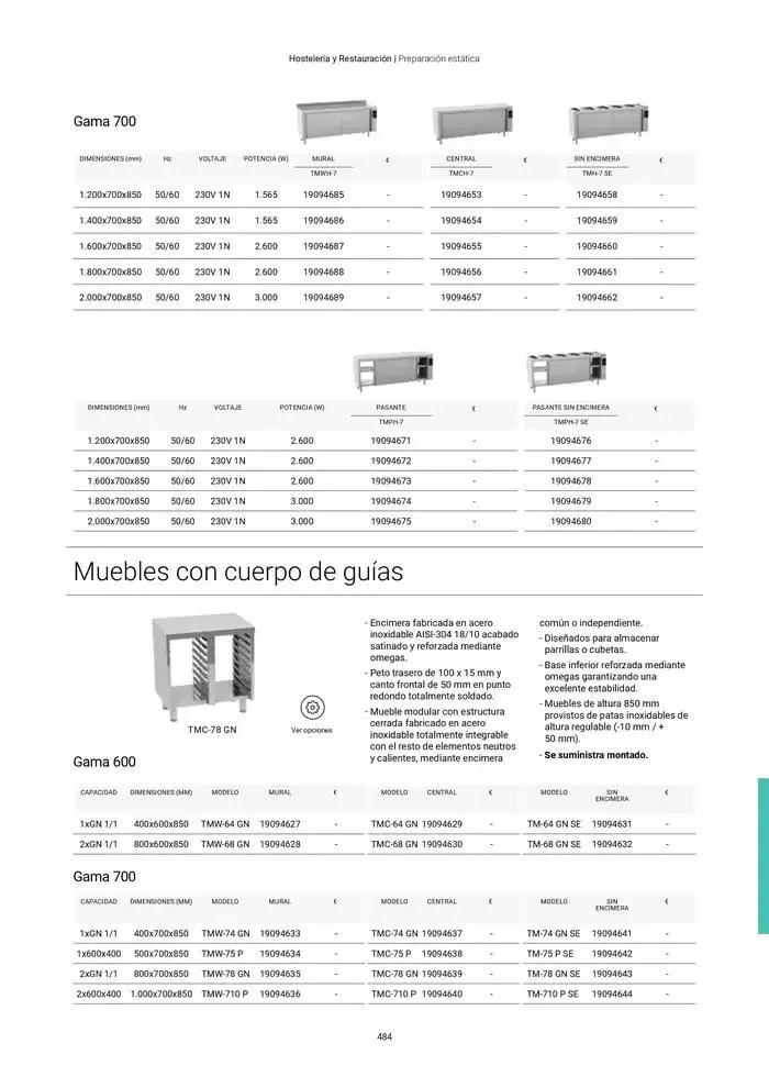 Catálogo de Catálogo Hostelería y Restauración 3 de marzo al 3 de junio 2025 - Página 485