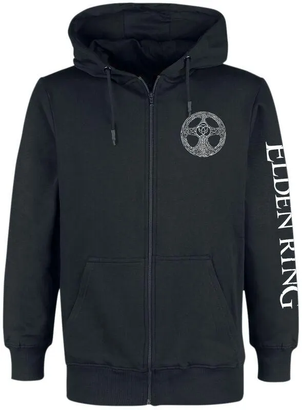 "Erdtree" Capucha con cremallera Negro de Elden Ring