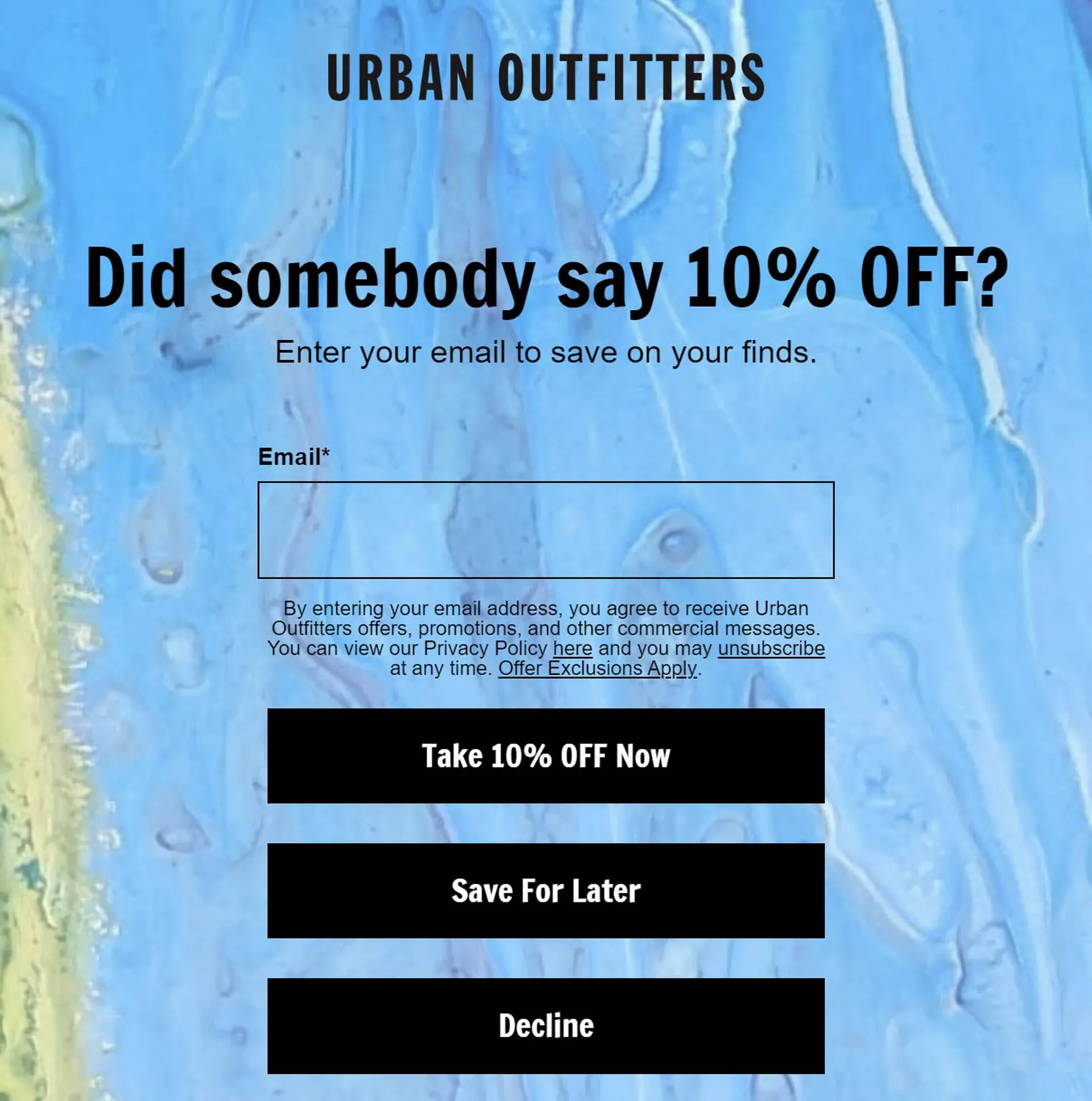Folleto Urban Outfitters - 1