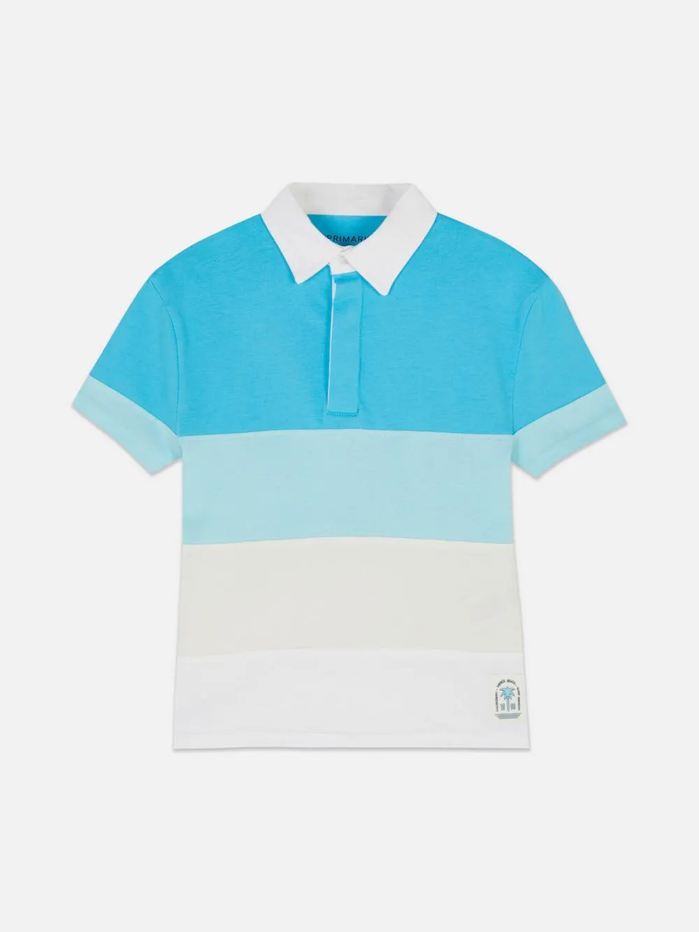 Polo de rugby con bloques de color