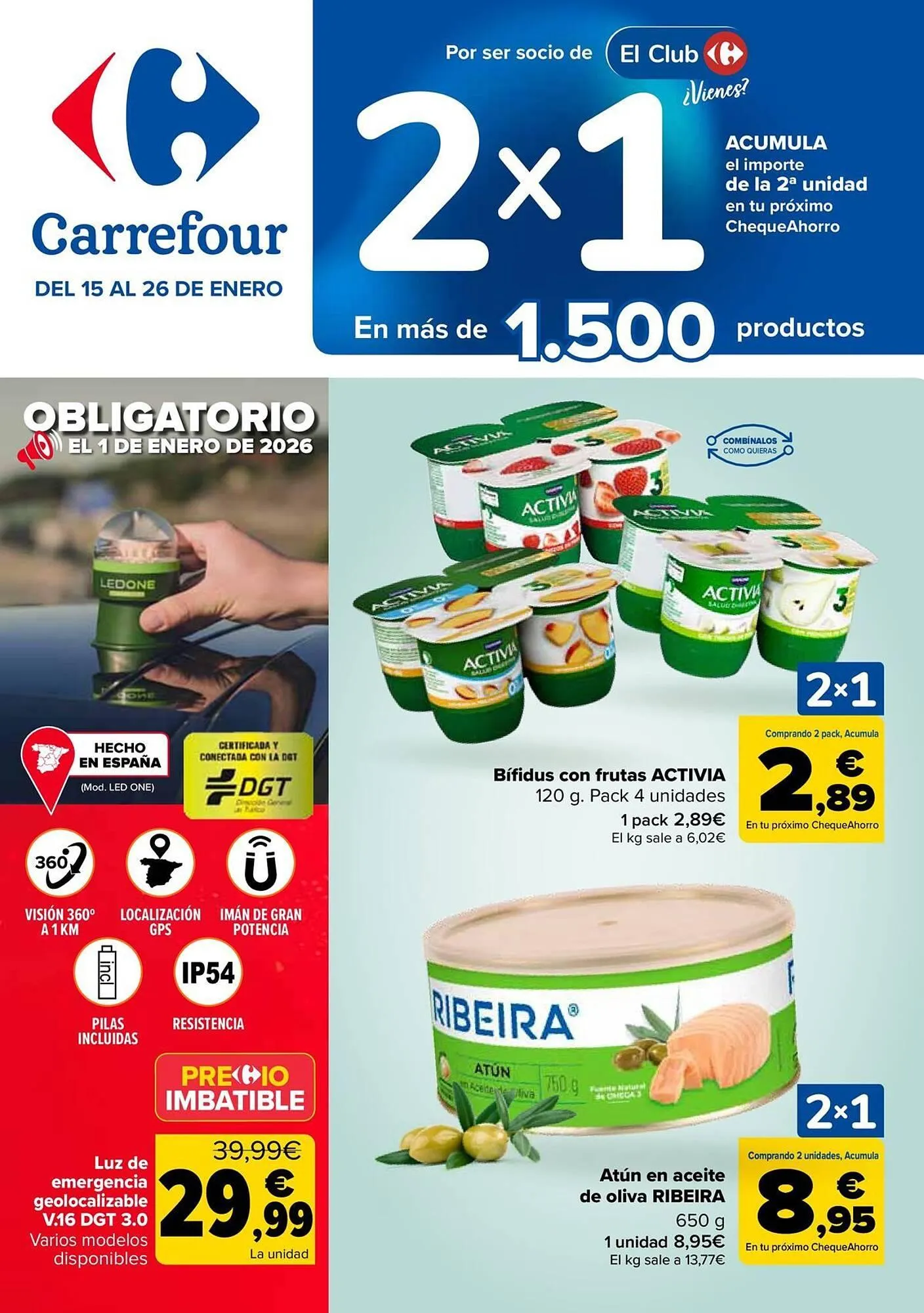Catálogo de Folleto Carrefour 15 de enero al 26 de enero 2026 - Página 1