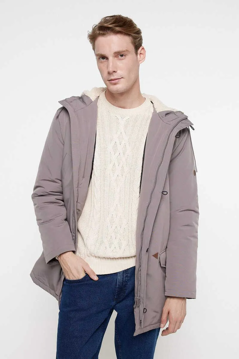 Parka con capucha (interior borrego)