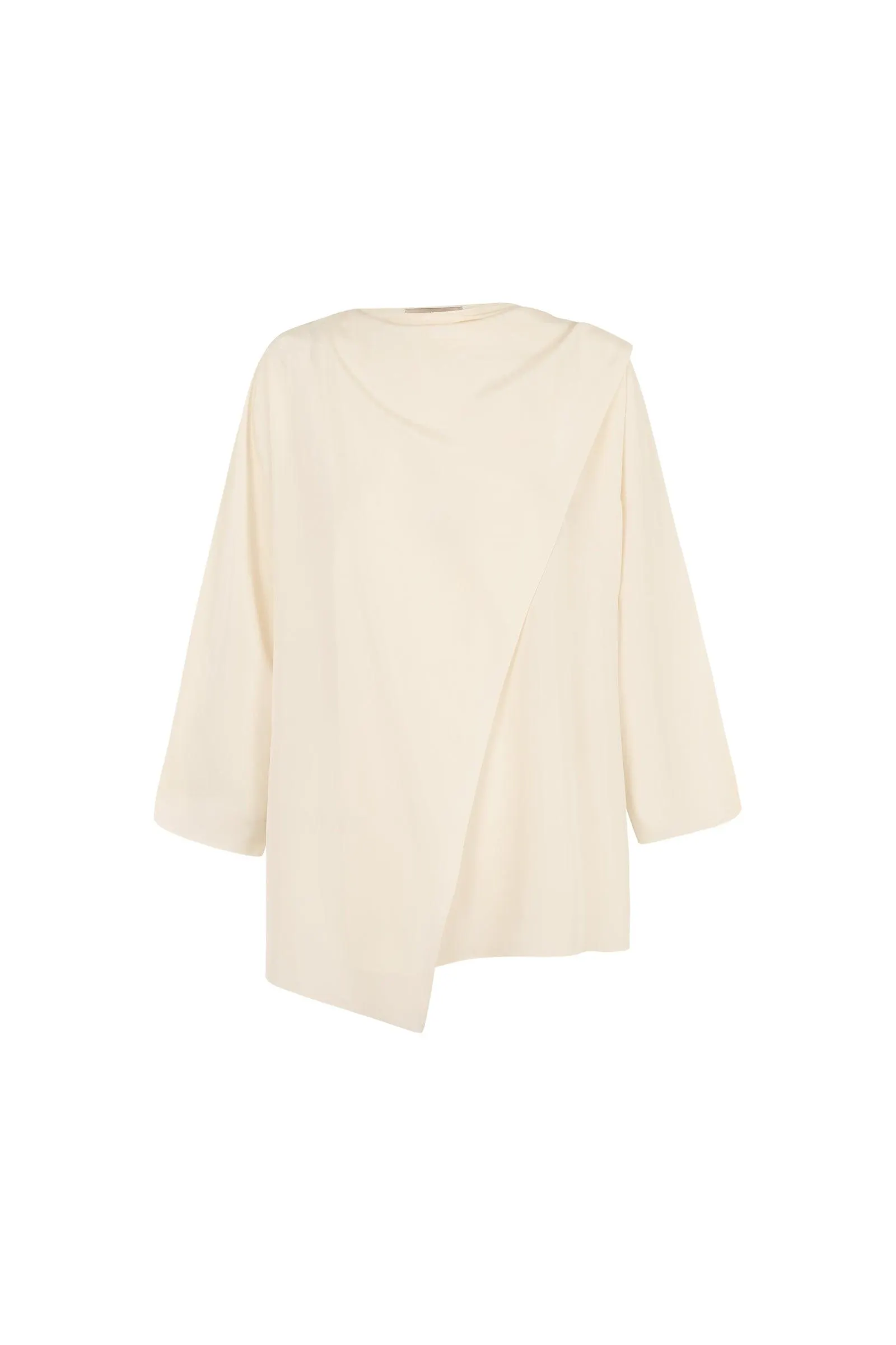 Claire, blusa en seda marfil