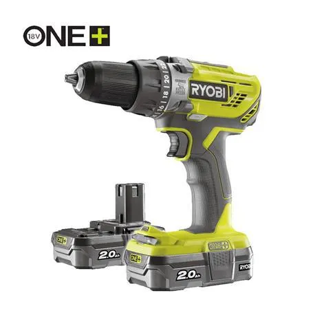 TALADRO PERCUTOR 18V 2X2.0AH ONE+ RYOBI