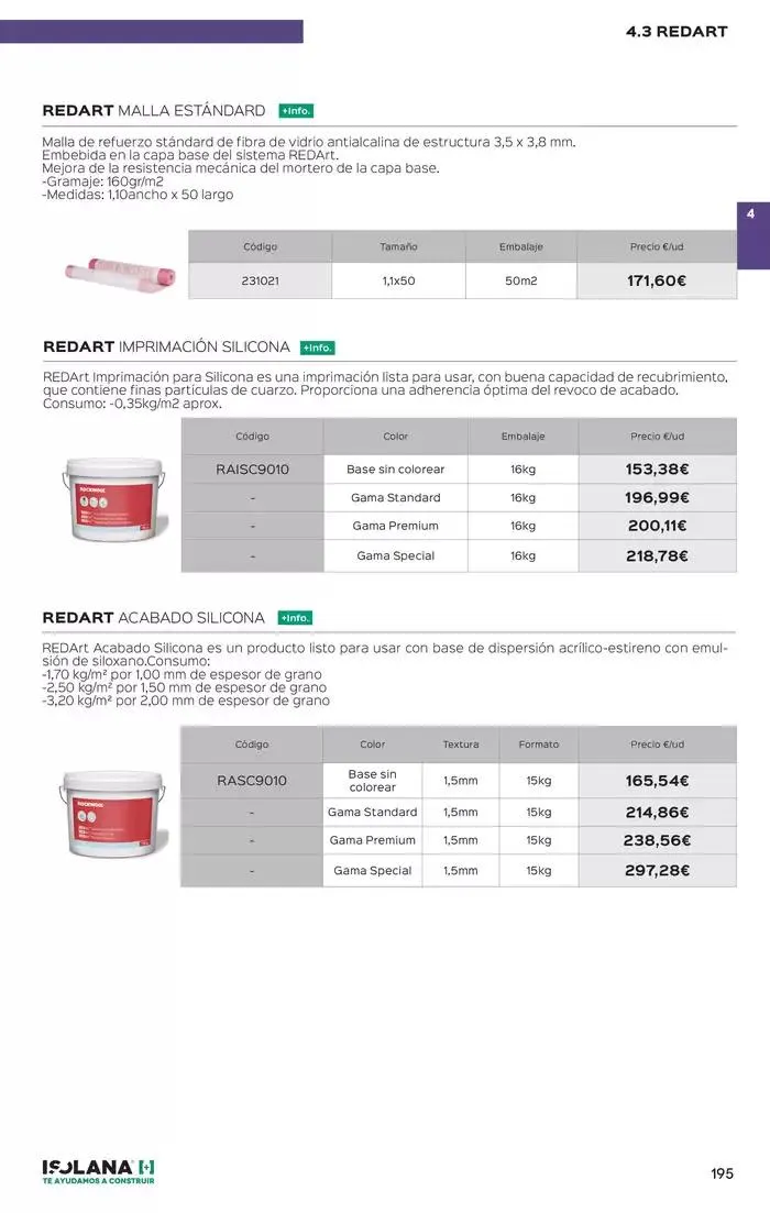 Catálogo de FACHADAS – TARIFA ISOLANA 2025 9 de enero al 30 de junio 2025 - Página 14