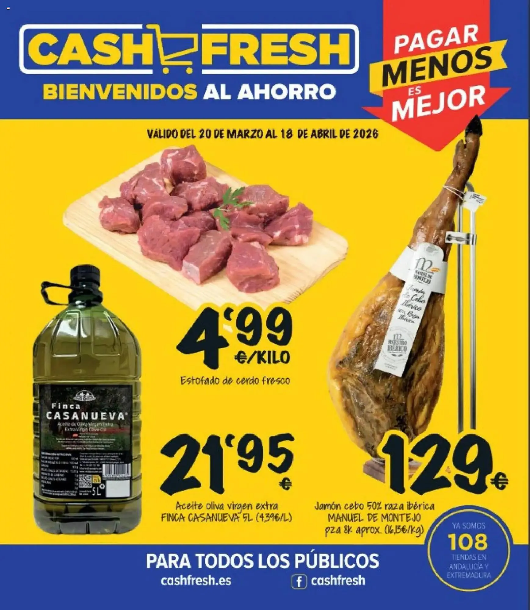 Catálogo de Folleto Cash Fresh 20 de marzo al 18 de abril 2026 - Página 1
