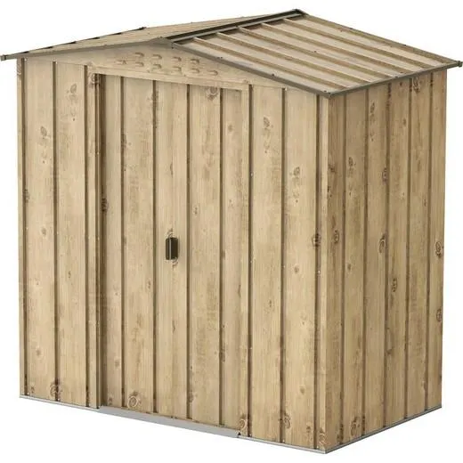 Caseta metálica TOP Shed 6 x 4 imitación madera