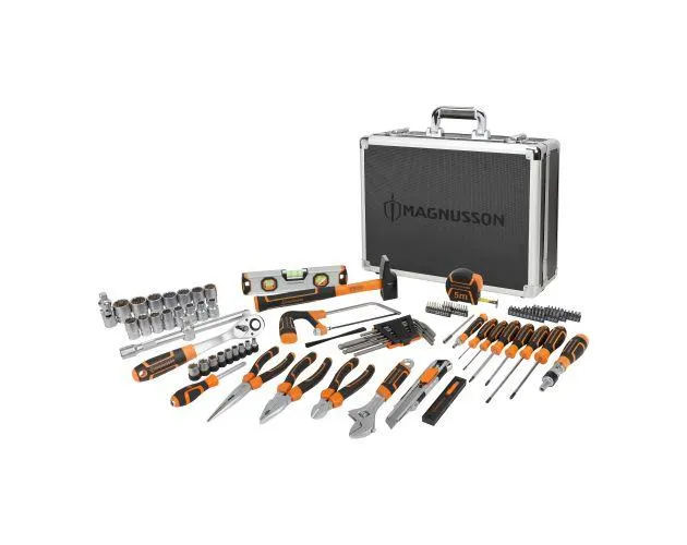 Maletín 122 piezas herramienta manual Magnusson