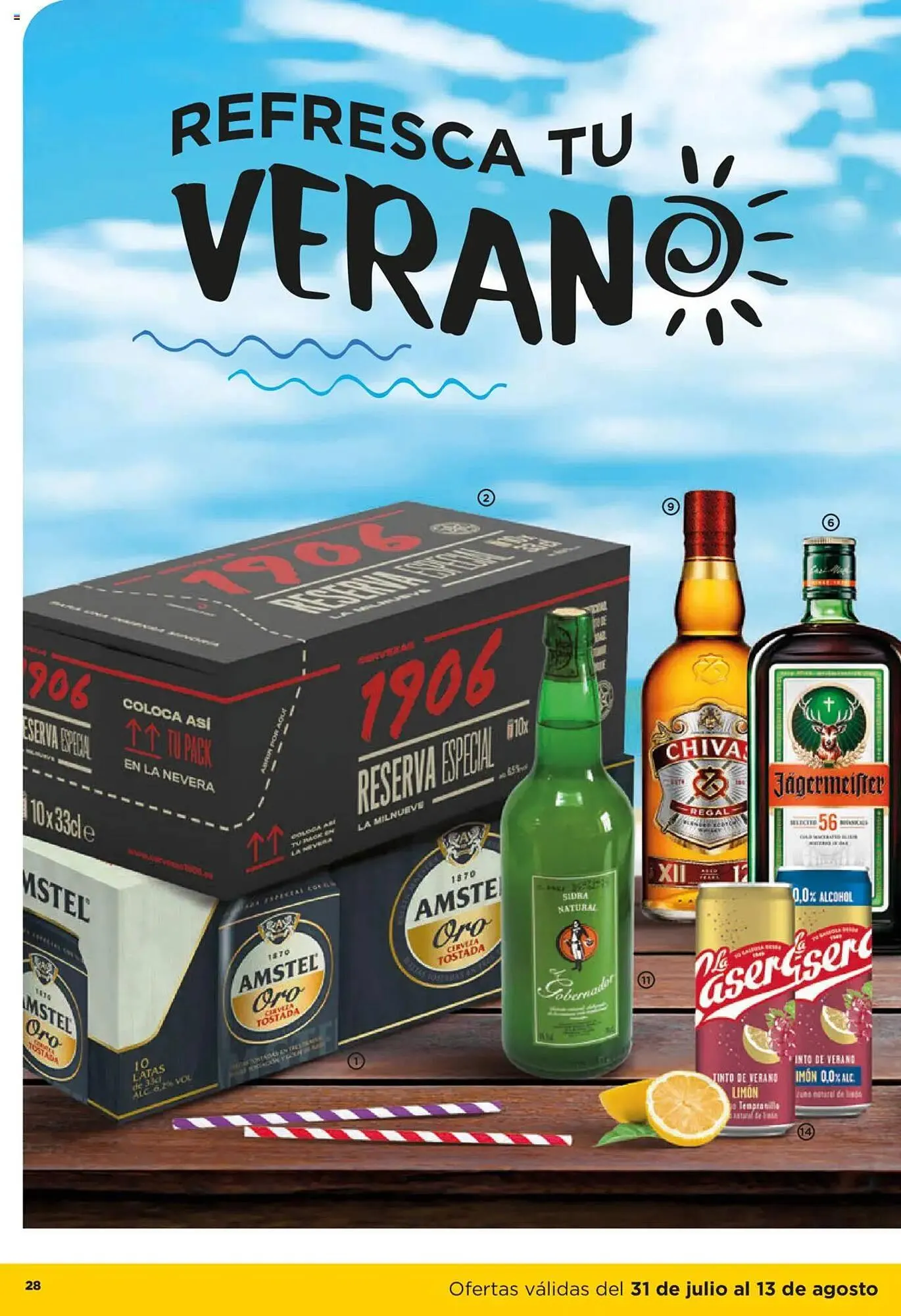 Catálogo de Folleto Alimerka 31 de julio al 13 de agosto 2025 - Página 28