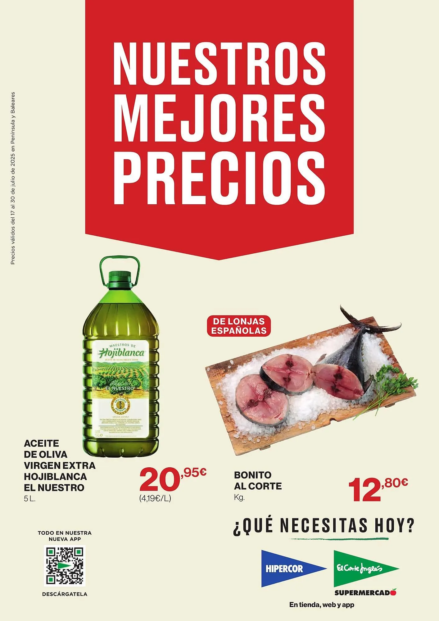 Catálogo de Folleto Hipercor 17 de julio al 30 de julio 2025 - Página 1