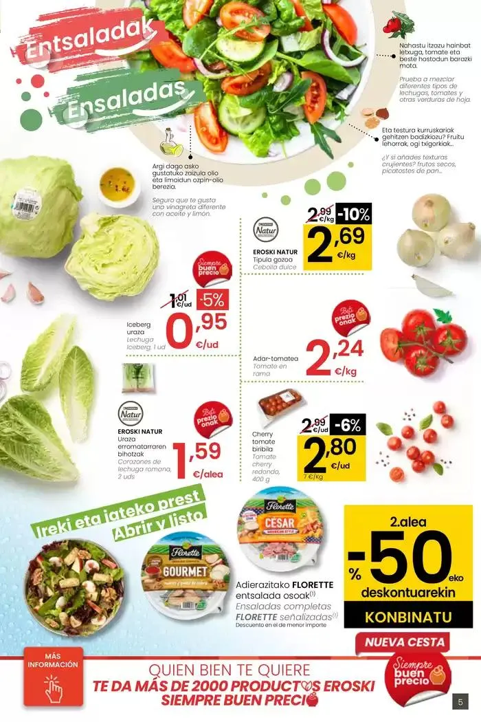 Catálogo de AUKERA OFERTA EROSKI CENTER 10 de abril al 29 de abril 2025 - Página 5