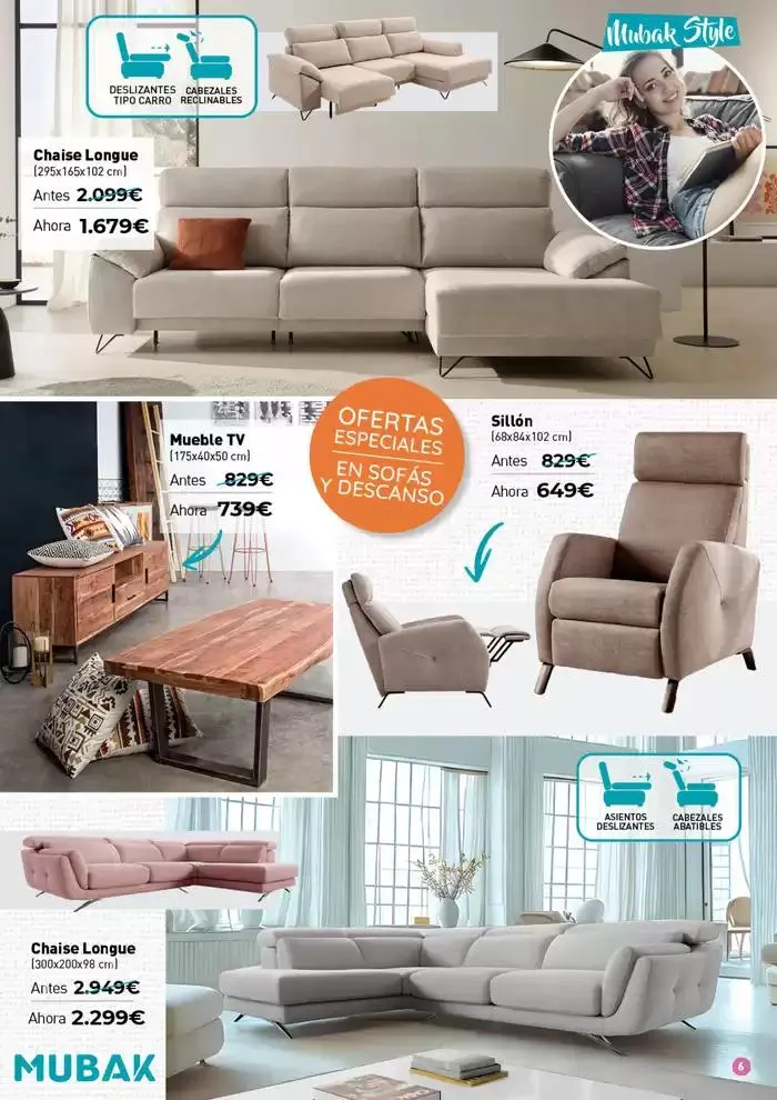 Catálogo de Sofás y Descanso Mubak: ¡Ni tan mal! 2 de abril al 30 de junio 2025 - Página 6