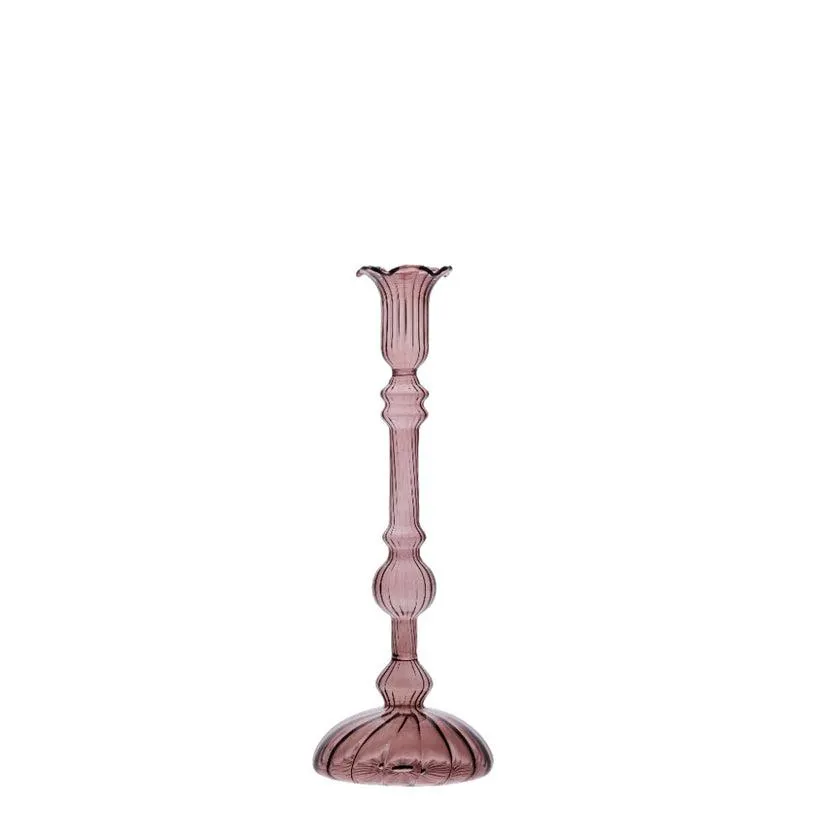 Astalina candlestick H26.5 cm. dark red