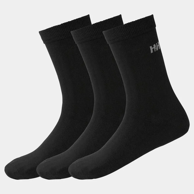 PAQUETE DE 3 PARES DE CALCETINES DE ALGODÓN PARA USO DIARIO UNISEX