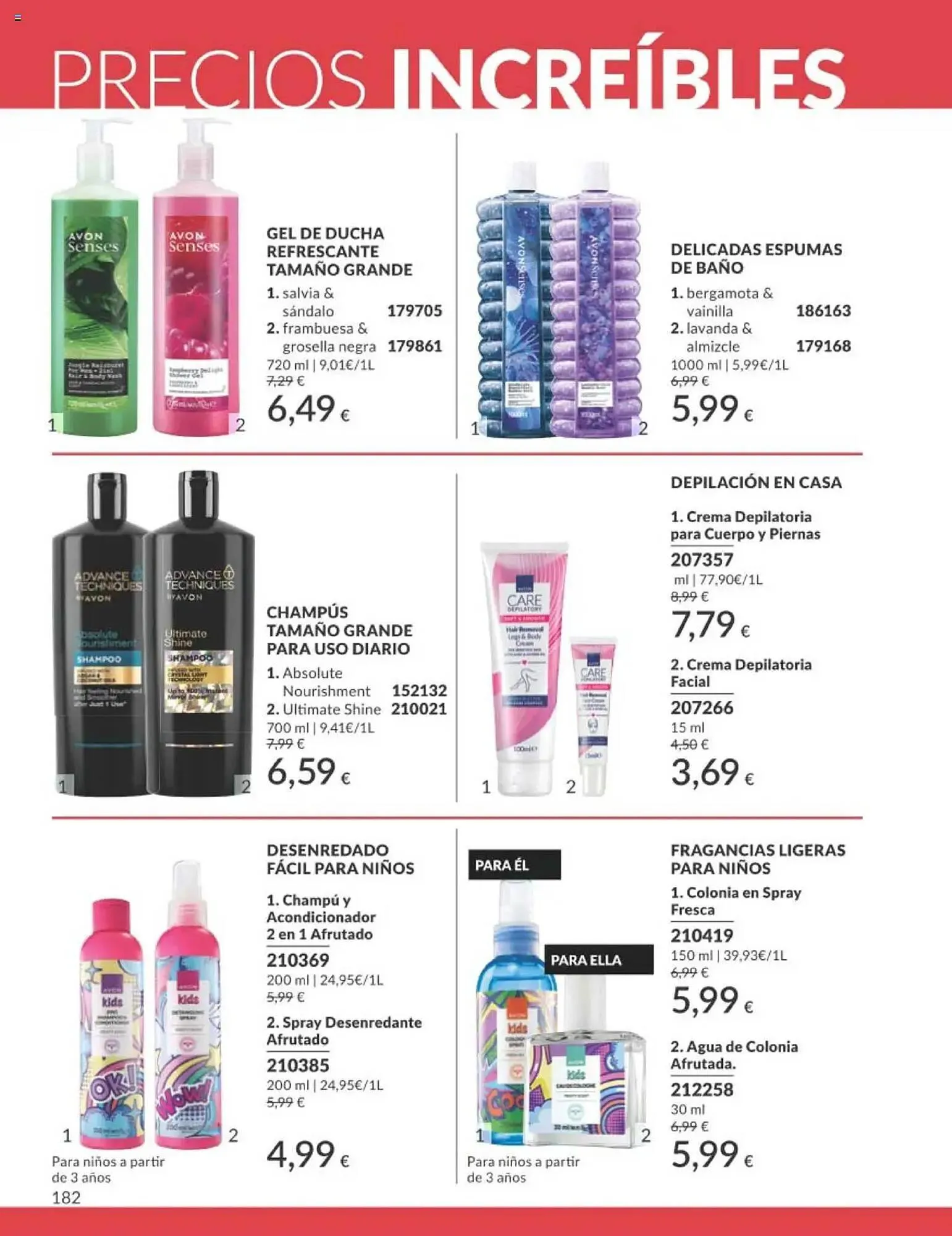 Catálogo de Folleto AVON 1 de julio al 31 de julio 2025 - Página 182