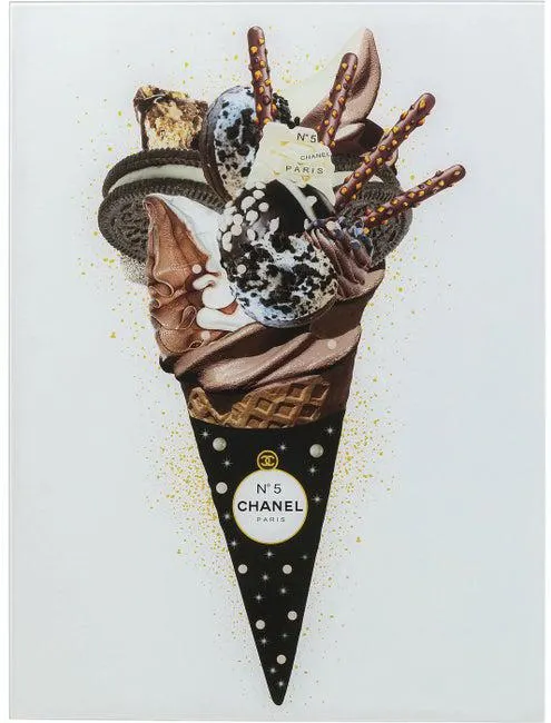 Cuadro cristal Rich Ice Cream 60x80