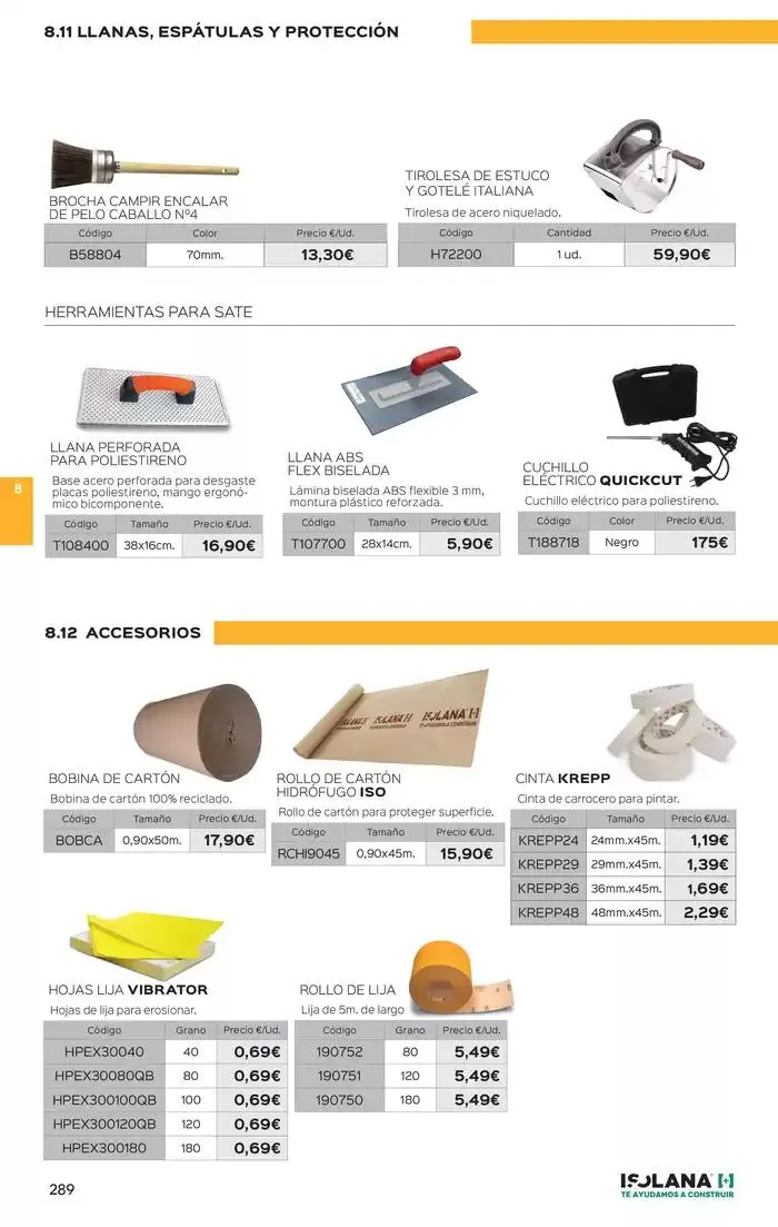 Catálogo de PINTURAS – TARIFA ISOLANA 1 de marzo al 31 de diciembre 2025 - Página 23