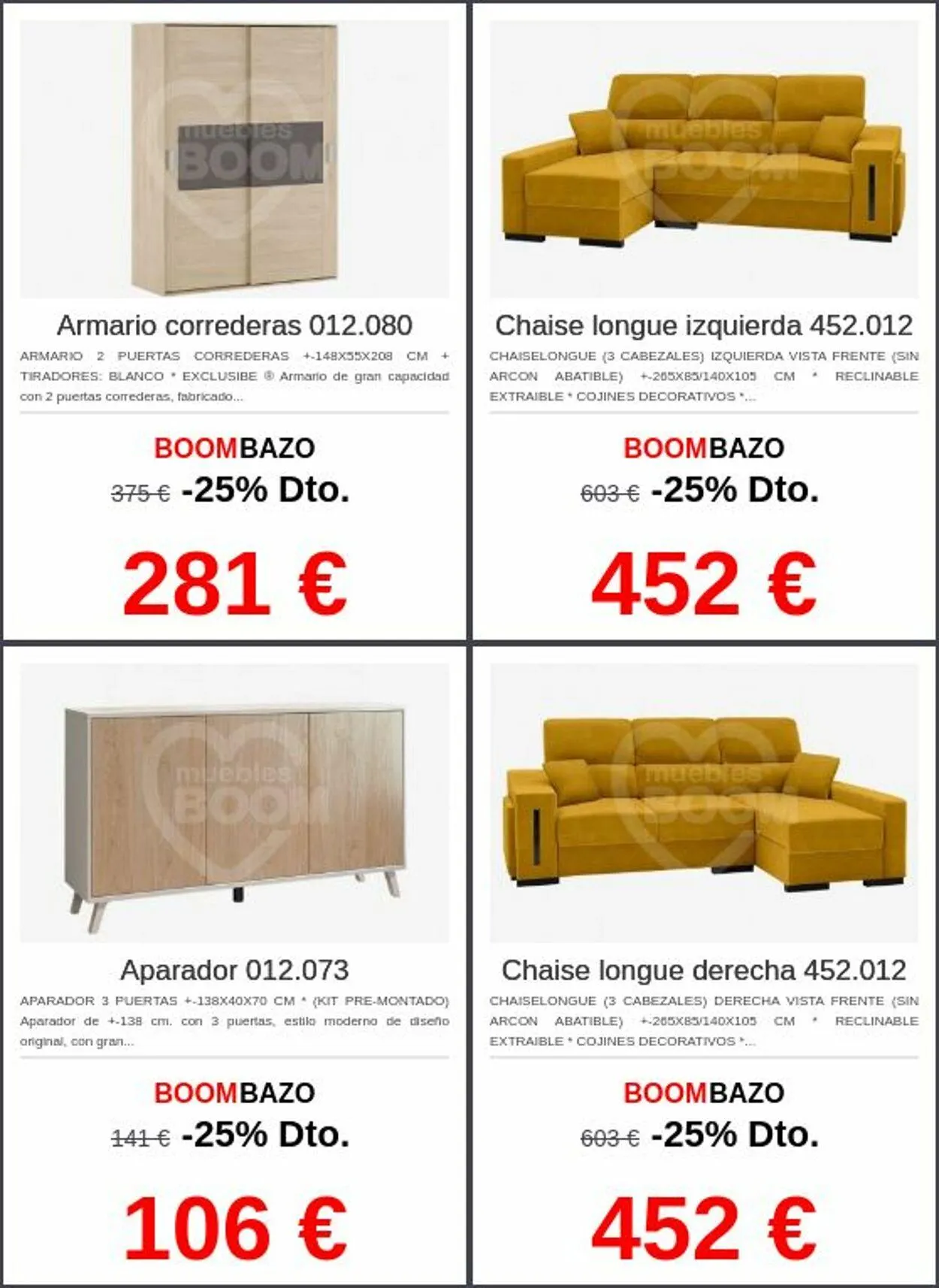 Catálogo de Muebles BOOM Oferta actual 19 de mayo al 28 de mayo 2025 - Página 4