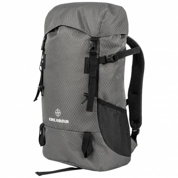 KIRKJUBØUR® "Abisko" Trekking exterior premium Mochila 30 L gris