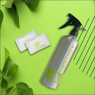 Botella Reutilizable Multi-Superficie + Limpiador Multi-Superficie Ecológico 2 uds Neletab