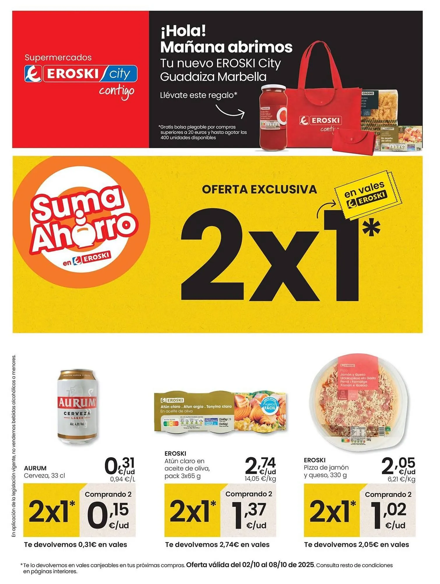 Catálogo de Folleto Eroski 2 de octubre al 8 de octubre 2025 - Página 1